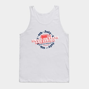 Smallies, Stars, and Stripes: Fishing the American Way on the 4th of July Tank Top